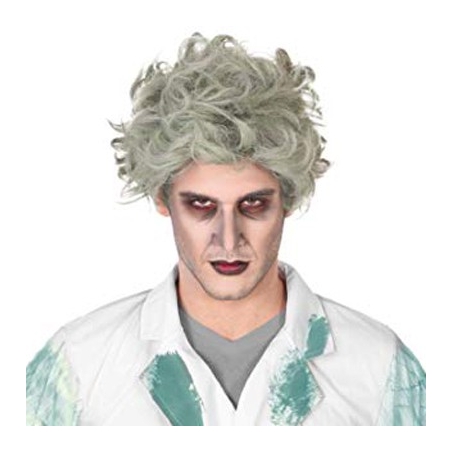 Perruque de zombie pour homme, idéal pour accessoiriser votre déguisement de mort-vivant pour Halloween