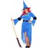 Déguisement de sorcière bleue disponible en grandes tailles pour femme 