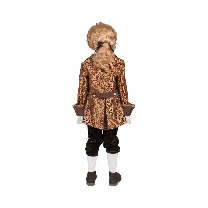 Costume de marquis baroque pour enfant avec pantalon, veste et jabot