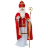 Costume Saint Nicolas luxe pour adulte avec mitre, ceinture, écharpe, robe et cape
