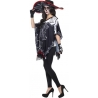 déguisement de mexicaine El dia de los muertos - poncho, mitaines et chapeau déguisement de mexicaine El dia de los muertos - poncho, mitaines et chapeau