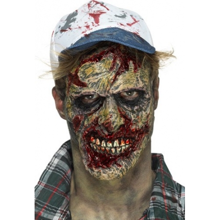 Masque de zombie pour adulte, prothèse mousse latex Masque de zombie pour adulte, prothèse mousse latex