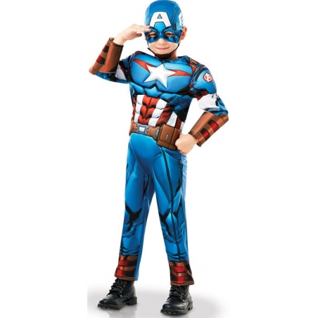 Déguisement Captain America deluxe garçon