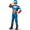 Déguisement de Captain America deluxe pour garçon de 3 à 8 ans - Marvel