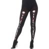 Collant mexicain day of the dead pour femme , collants opaques avec roses Collant mexicain day of the dead pour femme , collants opaques avec roses