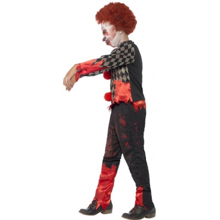 déguisement de clown zombie avec masque pour filles et garçons de 4 à 12 ans