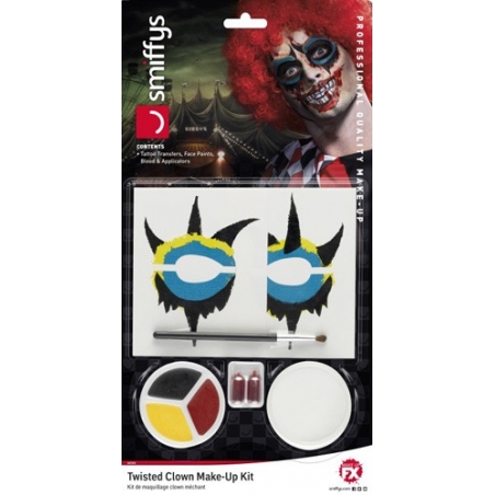 Kit de maquillage clown halloween 