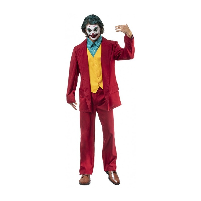 Déguisement Joker fou rouge adulte