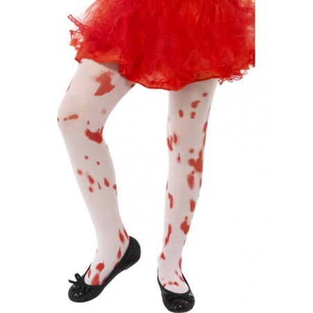 Collants tachés de sang pour fille de 6 à 12 ans - collants halloween