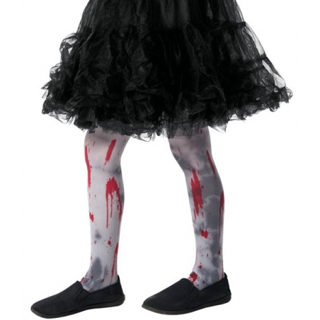 Collants de zombie pour fille, paire de collants tachés de sang idéal pour halloween