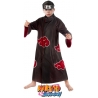 Déguisement de Itachi issu du manga Naruto Shippuden pour garçon avec tunique de l'akatsuki et bandeau Naruto konoha barré