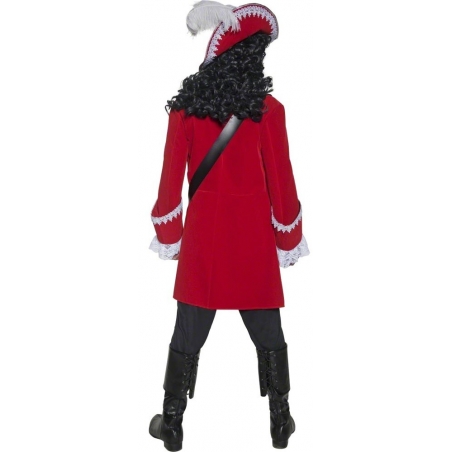 Costume capitaine pirate pour homme de dos BZ098S