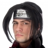 Perruque d'Itachi, le célèbre maître ninja du manga Naruto Shippuden sous licence officielle (bandeau non inclus)