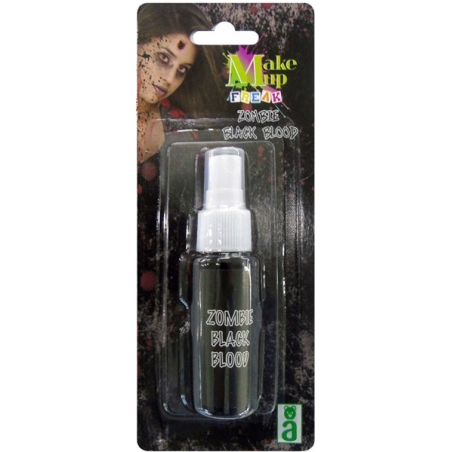 Faux sang noir en spray de 30 ml idéal pour vos maquillages pour halloween Faux sang noir en spray de 30 ml idéal pour vos maquillages pour halloween