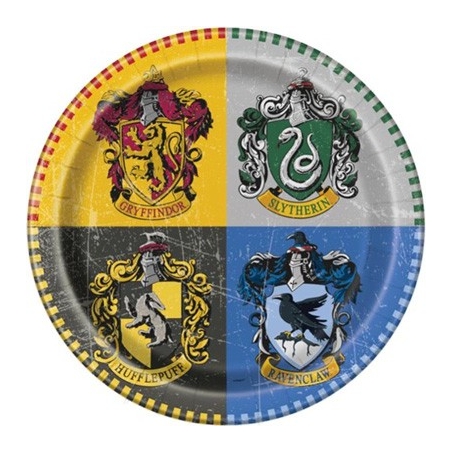 Assiettes Harry Potter - assiettes en carton d'un diamètre de 22 cm idéales pour une décoration d'anniversaire Harry Potter