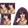 Collier mexicain jour des morts avec pendentif Collier mexicain jour des morts avec pendentif
