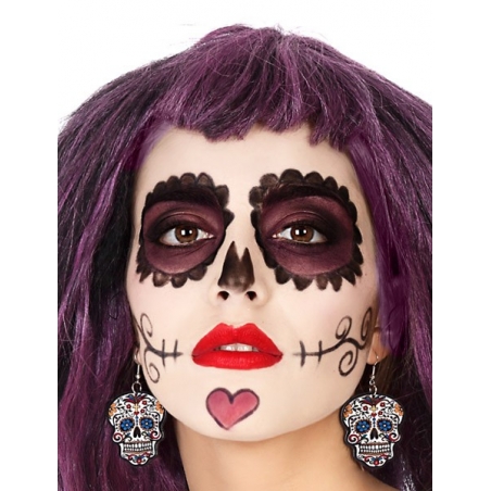 Boucles d’oreilles halloween mexicain Boucles d’oreilles halloween mexicain