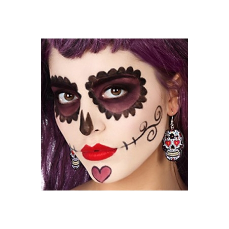 Boucles d’oreilles mexicaines, bijoux halloween Boucles d’oreilles mexicaines, bijoux halloween