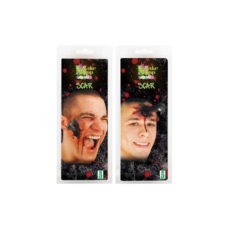 Prothèse écrou ou pieu planté en latex - maquillage halloween 