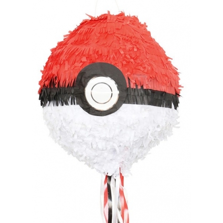 Pinata Pokéball idéale pour réaliser une décoration d'anniversaire sur le thème Pokemon