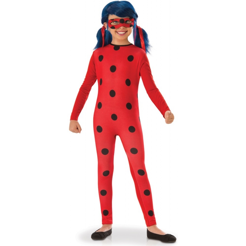 déguisement Miraculous Ladybug pour fille avec combinaison et masque - Super-Héros
