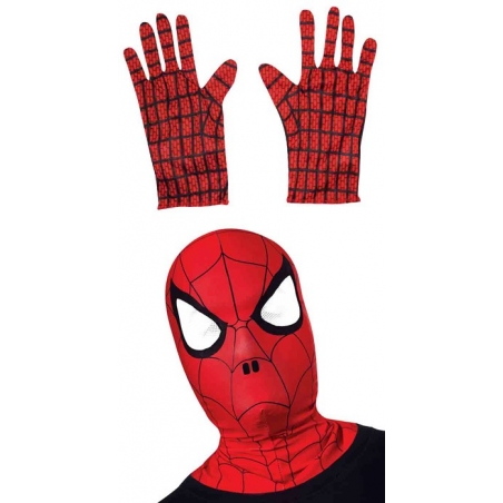 Cagoule et gants Spiderman, kit de déguisement super héros Marvel pour enfant Cagoule et gants Spiderman, kit de déguisement super héros Marvel pour enfant