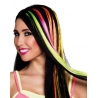 Mèches fluo années 80, 4 coloris disponibles : jaune, orange, vert et rose fluo Mèches fluo années 80, 4 coloris disponibles : jaune, orange, vert et rose fluo