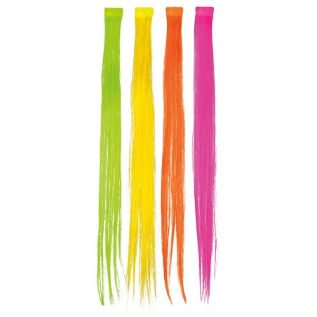 Mèches fluo, adoptez une coiffure 80's grâce à ces extensions pour cheveux fluo