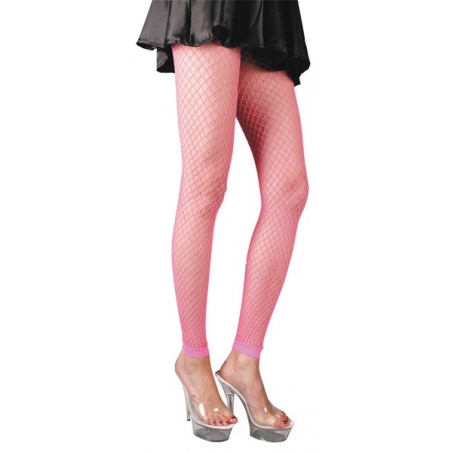 Legging rose fluo résille, adoptez un look typique des années 80 Legging rose fluo résille, adoptez un look typique des années 80