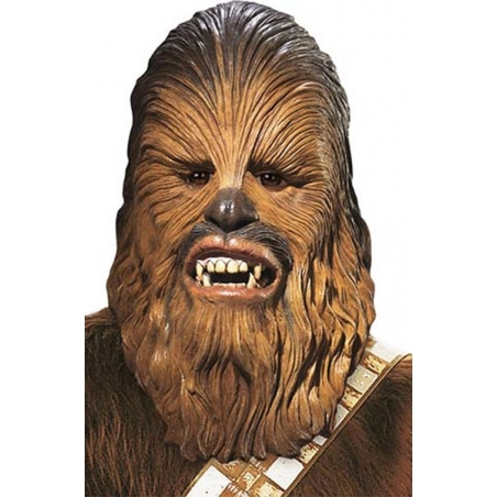 Masque officiel Star-Wars Chewbacca, masque intégral en latex idéal pour incarner ce personnage de la guerre des étoiles Masque officiel Star-Wars Chewbacca, masque intégral en latex idéal pour incarner ce personnage de la guerre des étoiles