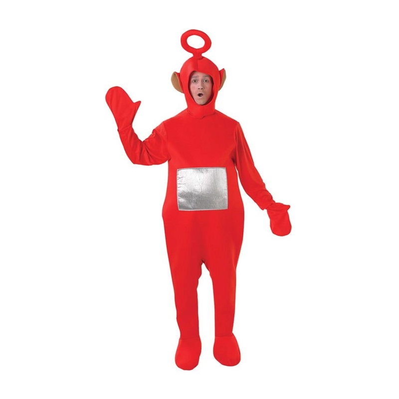 déguisement de télétubbies rouge, incarnez Po le teletubbies à l'occasion d'une soirée années 90 ou série télé