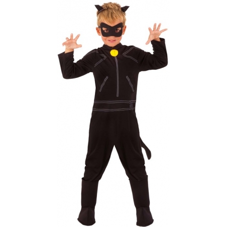 déguisement Chat Noir Miraculous Ladybug pour enfant de 3 à 10 ans sous licence officielle déguisement Chat Noir Miraculous Ladybug pour enfant de 3 à 10 ans sous licence officielle