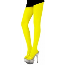 Collants jaune fluo, agrémentez votre tenue pour votre soirée années 80