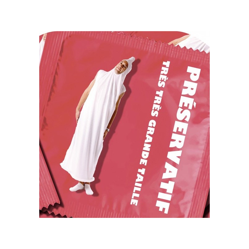 déguisement de préservatif idéal pour fêter un enterrement de vie de célibataire