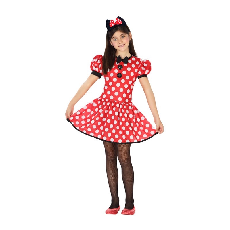 déguisement de souris pour fille, idéal pour incarner la célèbre Minnie - robe et serre-tête pour filles de 3 à 12 ans