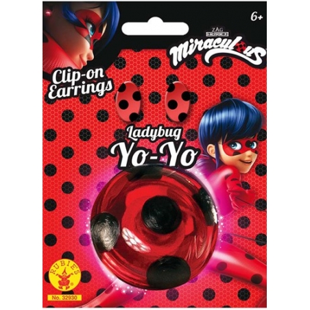 Yoyo Ladybug Miraculous avec boucle d'oreilles 