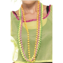 Set de 4 colliers fluo années 80, offrez de la couleur à votre déguisement