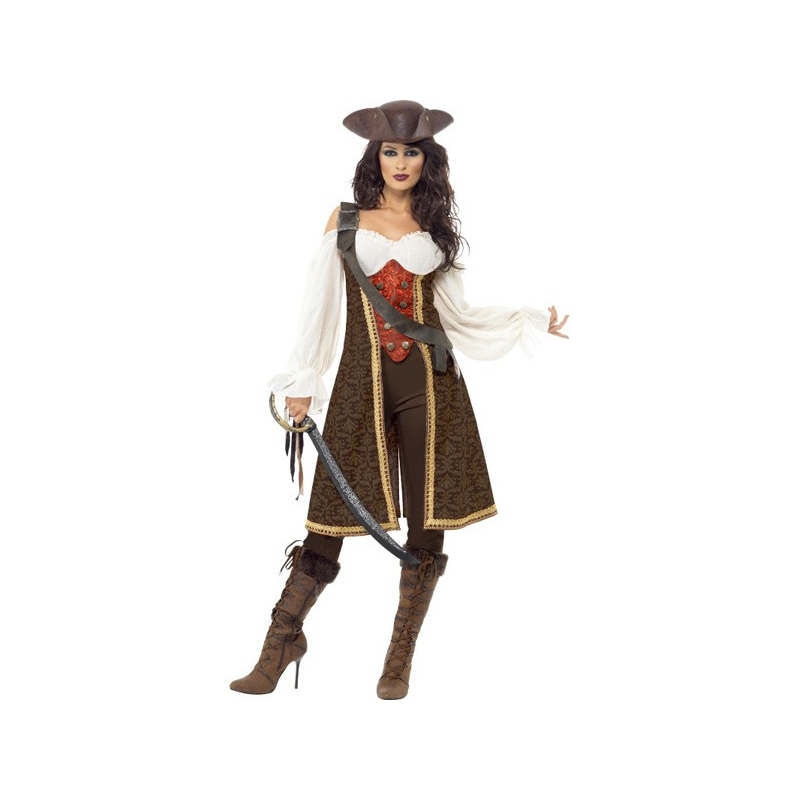 déguisement de pirate pour femme marron - costume pirate