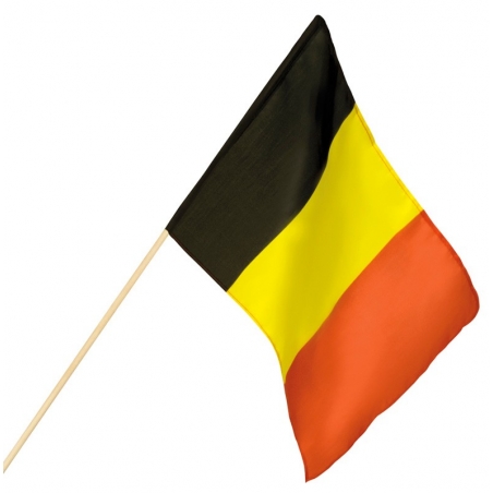 Drapeau Belgique 30 x 45 cm noir, jaune, rouge