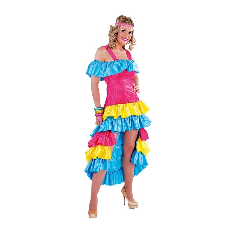 Déguisement de brésilienne pour femme, robe brésilienne multicolore - Carnaval de Rio