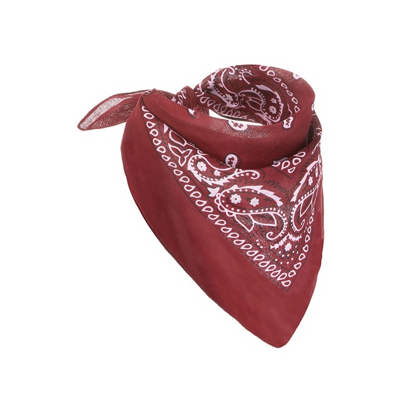 Bandana de cowboy rouge en tissu - accessoire western