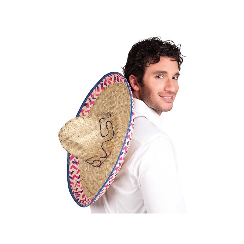 Sombrero mexicain 52 cm - chapeau mexicain en paille