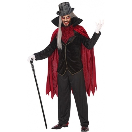 Déguisement de vampire gothique pour homme disponible en taille M/L et XL Déguisement de vampire gothique pour homme disponible en taille M/L et XL