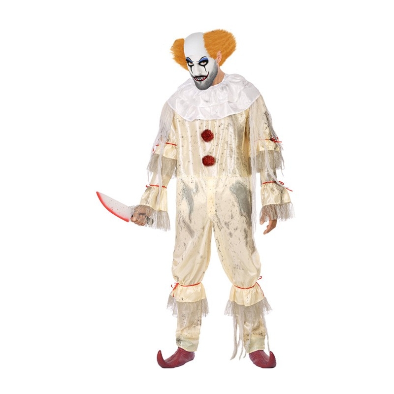 Déguisement de clown tueur pour homme, incarnez un véritable personnage de film d'horreur pour halloween