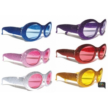 Lunettes disco à paillettes