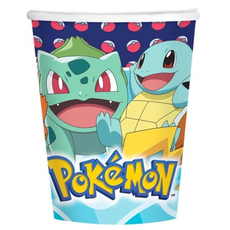 8 gobelets Pokémon 250 ml