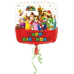 Ballon Hélium Mario Bros Happy Birthday souhaitez lui un joyeux anniversaire de manière originale et festive