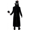 deguisement halloween homme, sorcier vaudou long manteau noir