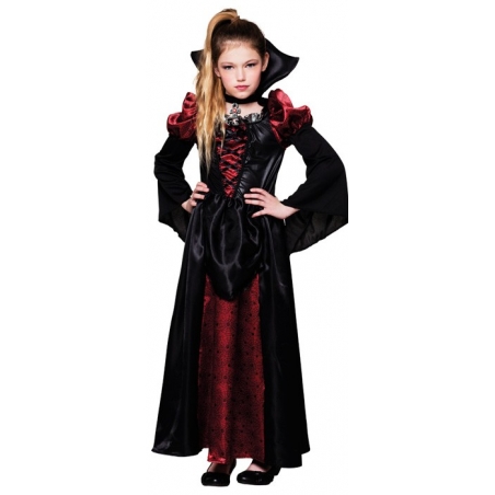 Déguisement de reine des vampires pour fille de 4 à 12 ans Déguisement de reine des vampires pour fille de 4 à 12 ans
