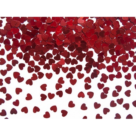 Confettis cœur rouge 